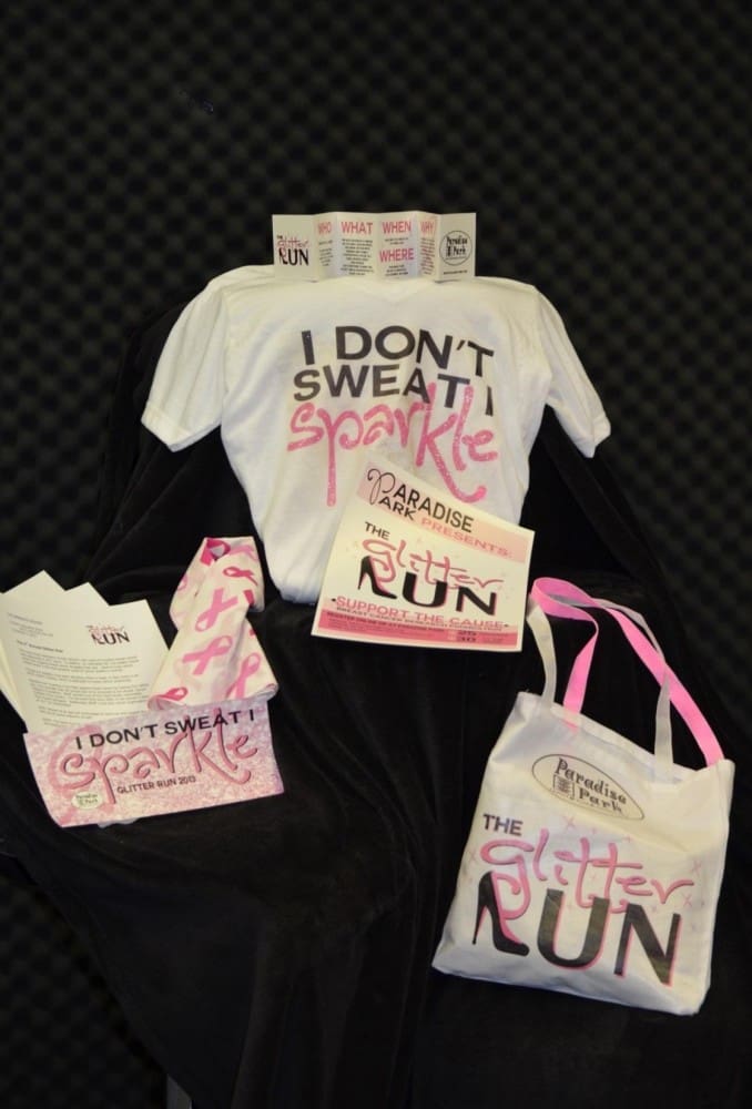 I Don't Sweat I Sparkle — run event merchandise tote bags