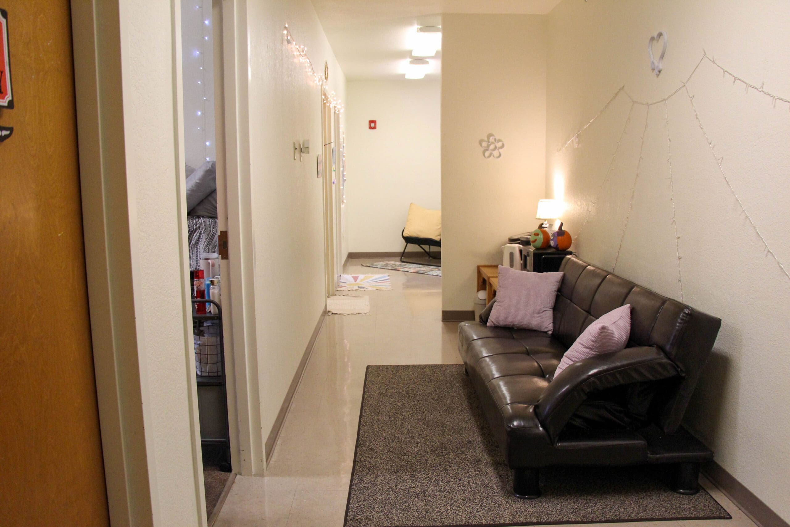 Wylie Hall suite living space for suitemates to gather