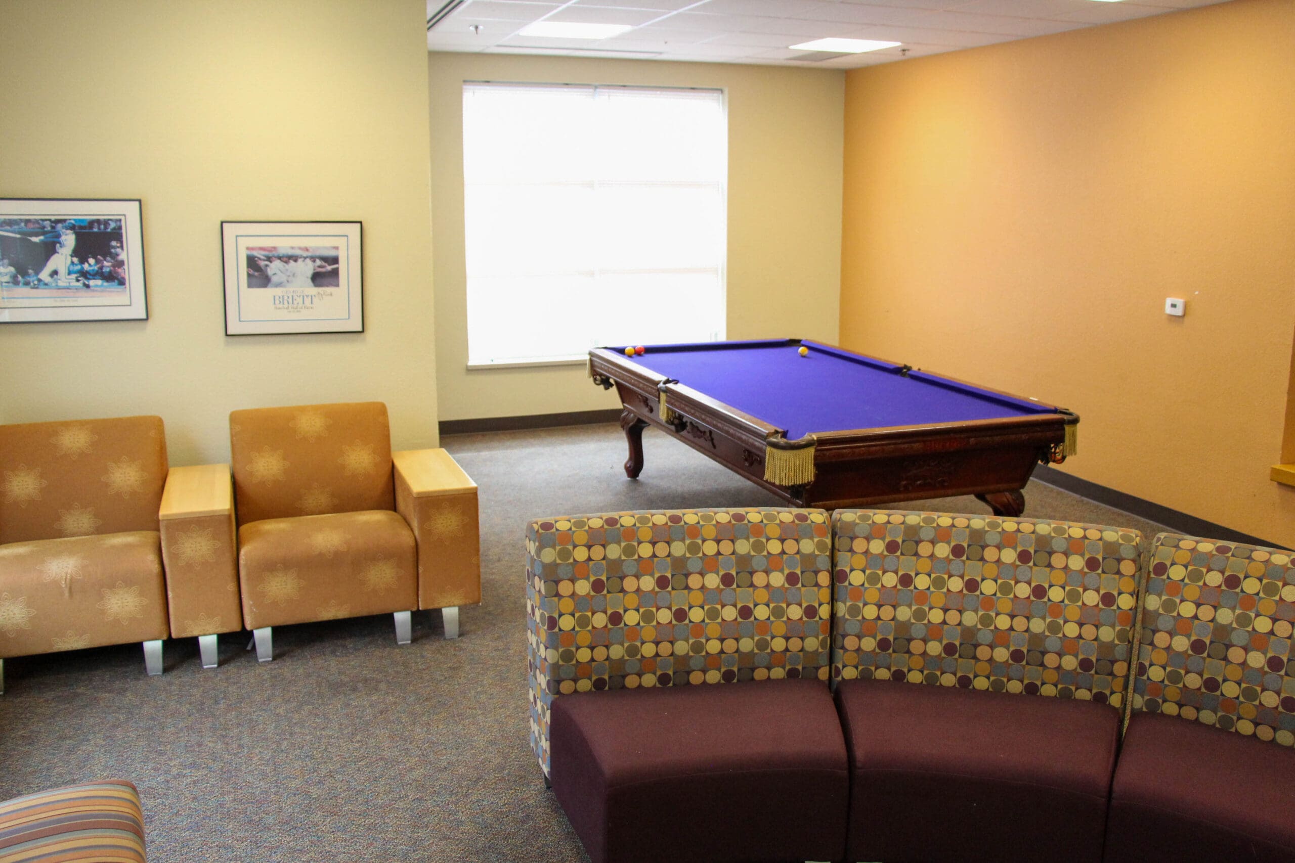 Wylie Hall additional common area with seating
