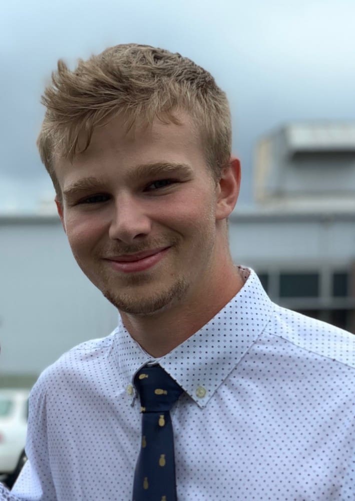 Dylan Carnahan, Marketing undergraduate award recipient 2019-20