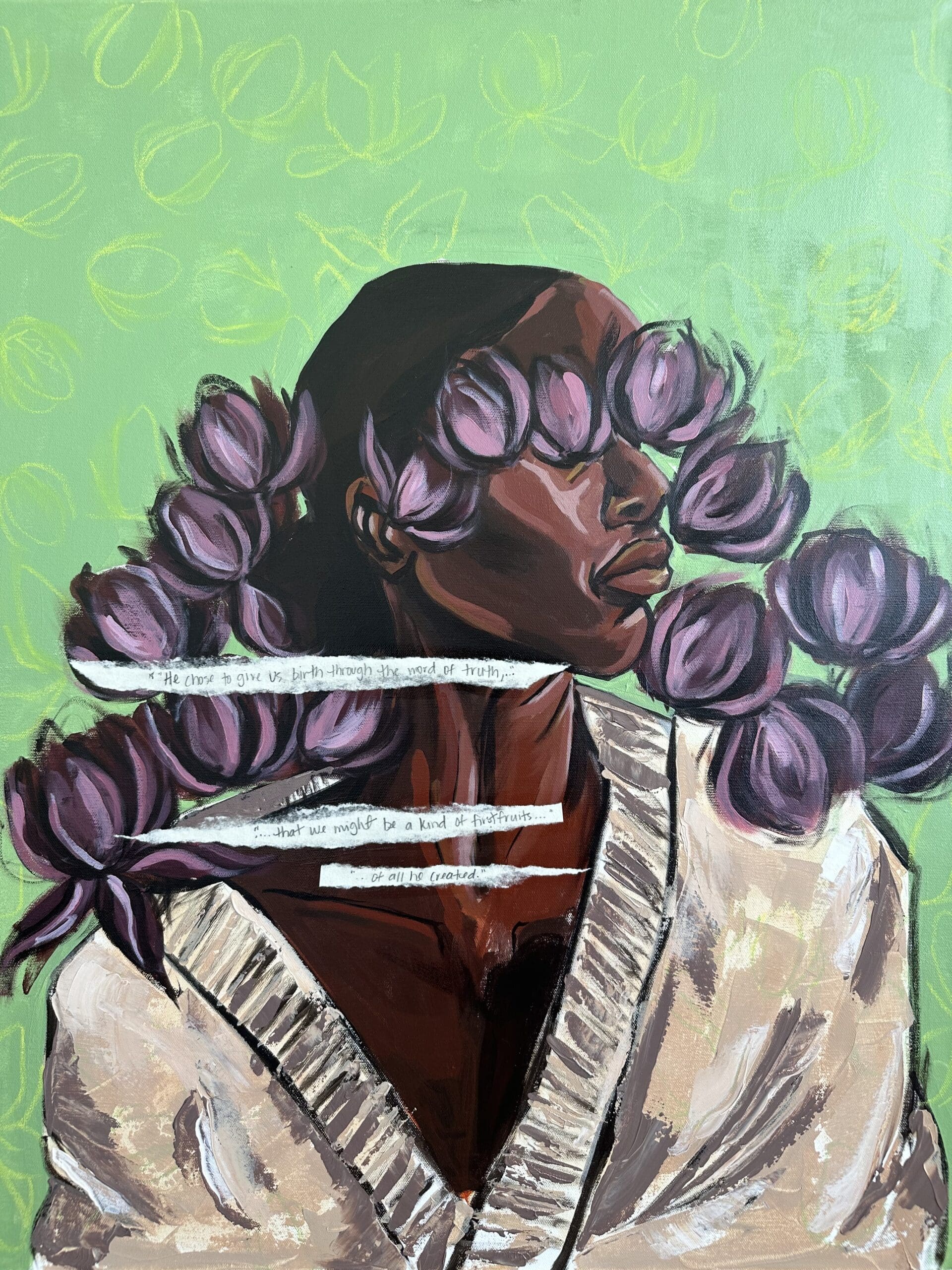 Reminder, acrylic by Sana Soureshjani — Thornhill Art Gallery, Avila University
